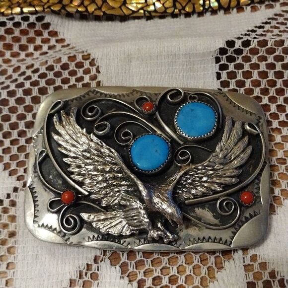 Vintage Navajo belt buckle - Picture 1 of 4
